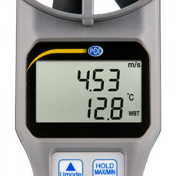 PCE-VA20 лопастной анемометр/гигрометр/термометр в наборе с воронками