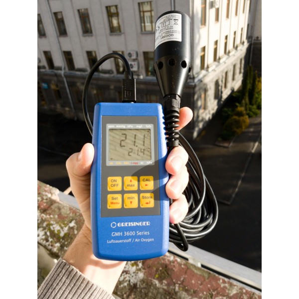 Greisinger GMH 3692 анализатор кислорода в газовых смесях с функцией измерения давления и температуры