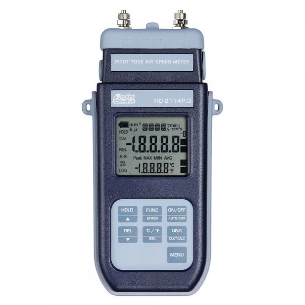 Delta OHM HD2134P.2 микроманометр-термометр (анемометр Пито) с регистрацией данных
