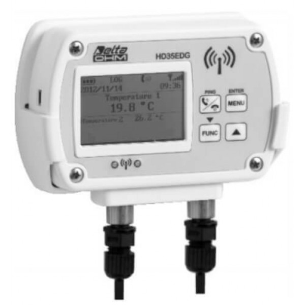 Delta OHM HD35ED7P/2TC двоканальний WiFi реєстратор температури для виносних датчиків (Pt1000)