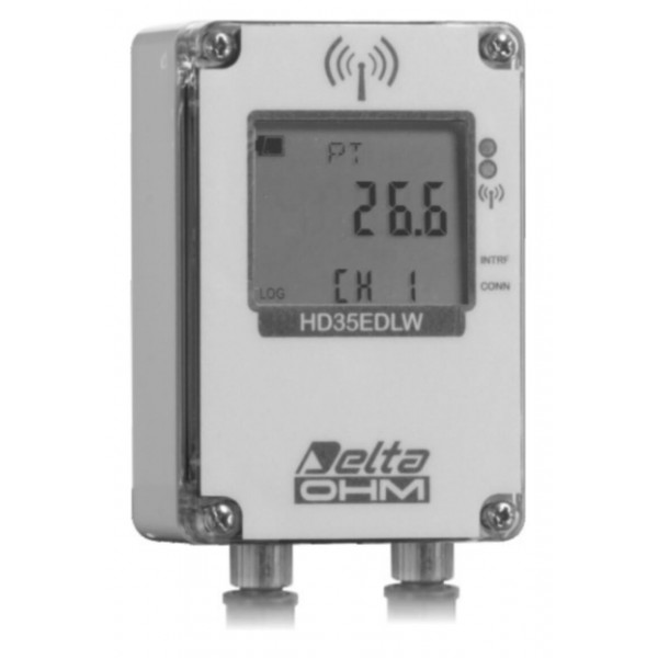 Delta OHM HD35EDWN/2TC водонепроницаемый, двухканальный WiFi регистратор температуры для выносных датчиков (NTC 10KΩ)