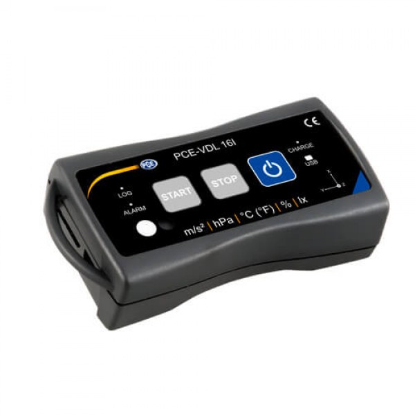 PCE-VDL 16l регистратор температуры/влажности/освещенности/вибрации/давления (1600 Гц)