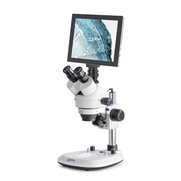 KERN OZL-464T241 стереомикроскоп для школ, учебных центров, лабораторий и инспекции (камера USB 2.0 15 - 30 кадр/сек + WLAN + HDMI)