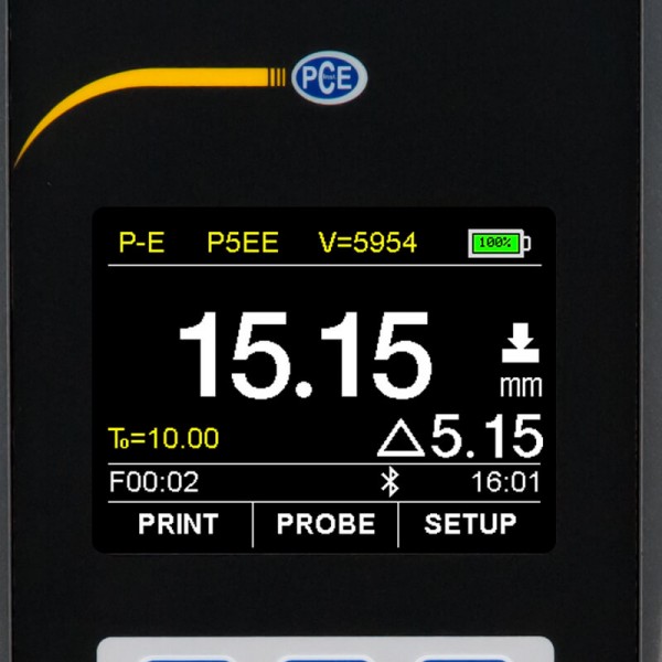 PCE-TG 300 толщиномер с двумя режимами измерения (импульс-эхо и эхо-эхо)